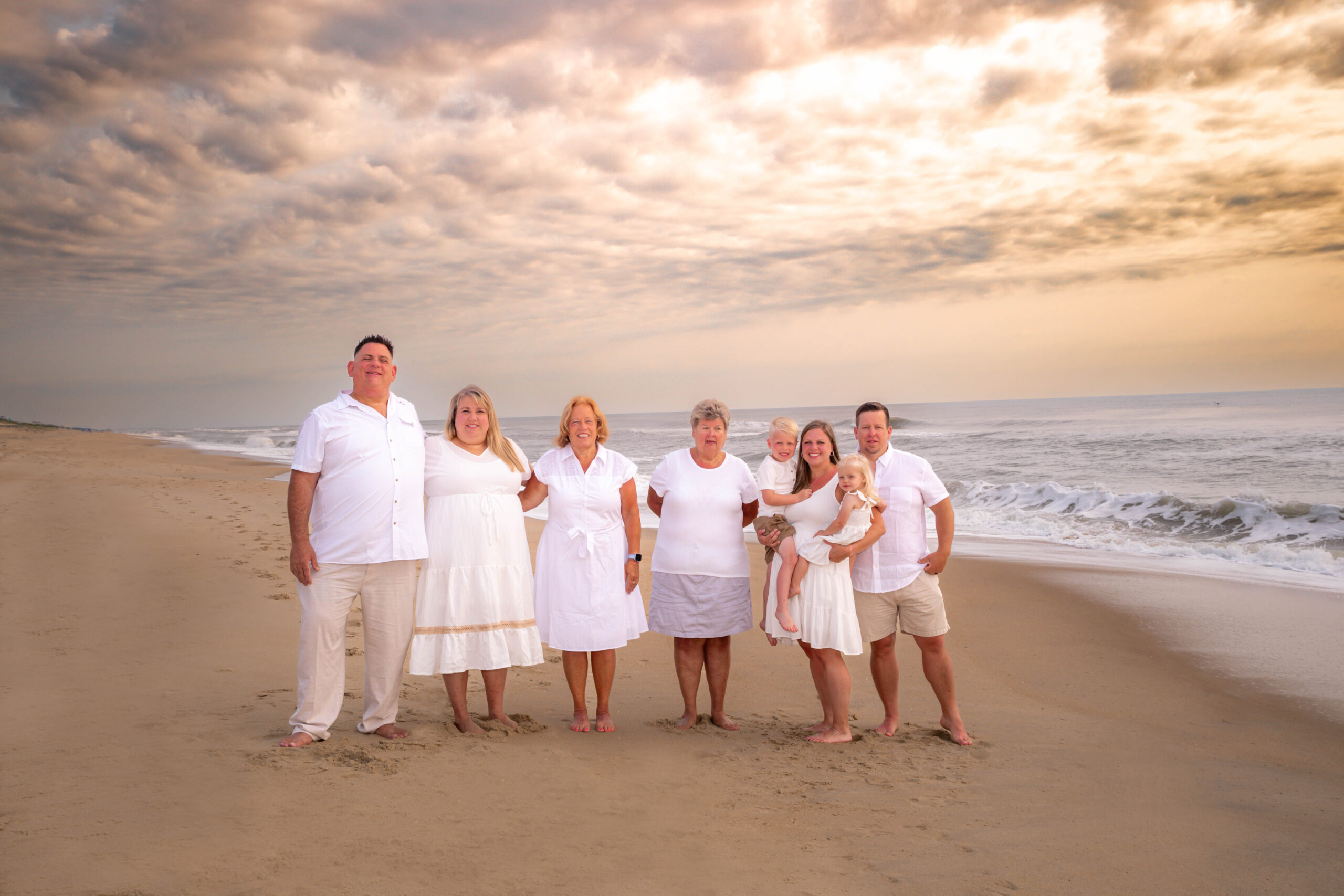 obx family beach photography and weddings mary ks photography obxfamily at sunrise in beach in outer banks obx nc
