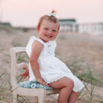 obx family beach photography and weddings mary ks photography obxgirl in chair on kitty hawk beach obx
