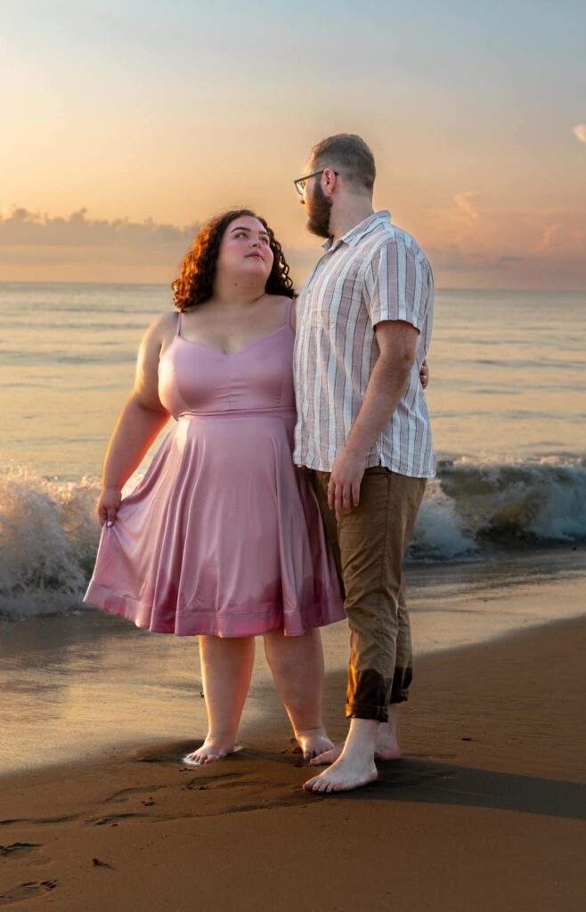 obx family beach photography and weddings mary ks photography obxyoung couple on beach on outer banks obx