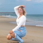 obx family beach photography and weddings mary ks photography obxhigh school senior portrait on beach in kitty hawk obx outer banks